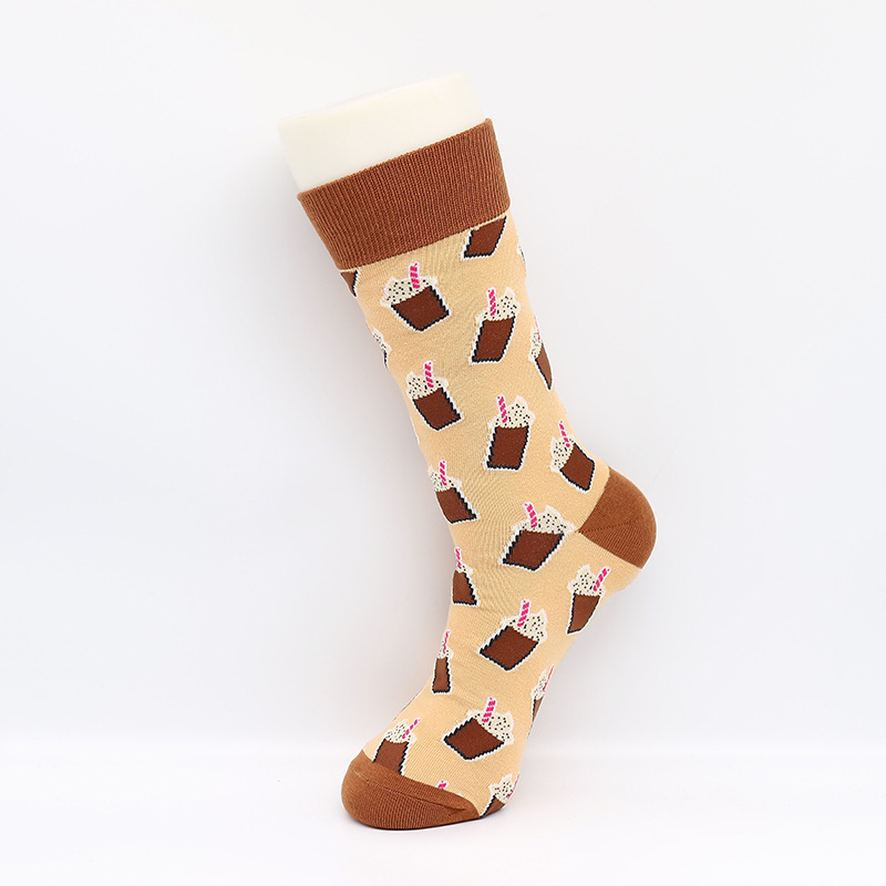 Tide Socks Male Street Creative Banana Letters Cotton Socks Men